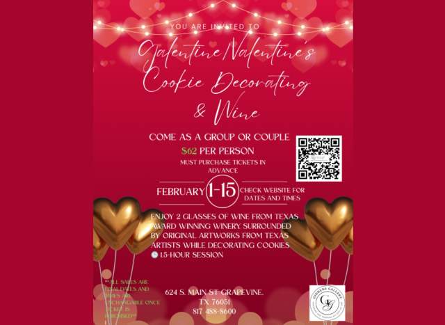 Galentine/Valentine's Cookie Decorating & Wine