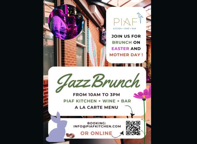 Easter brunch at Piaf