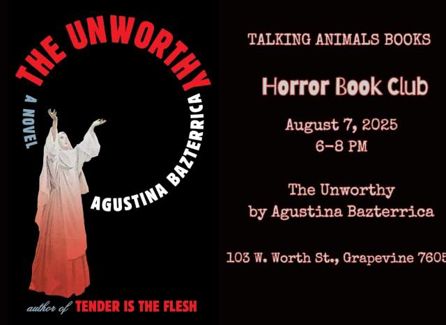 Talking Animals Horror Bookclub: The Unworthy by Agustina Bazterrica