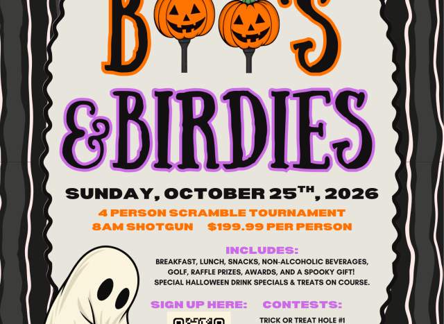 Boo's & Birdies Golf Tournament - Cowboys Golf Club
