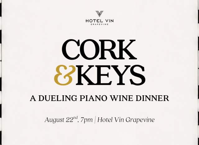 Cork & Keys: A Dueling Piano Wine Dinner