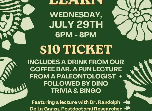 Dino Sip & Learn: A Coffee, Lecture, Trivia & Bingo!