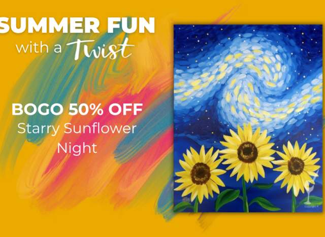 BOGO 50% OFF Starry Sunflower Night