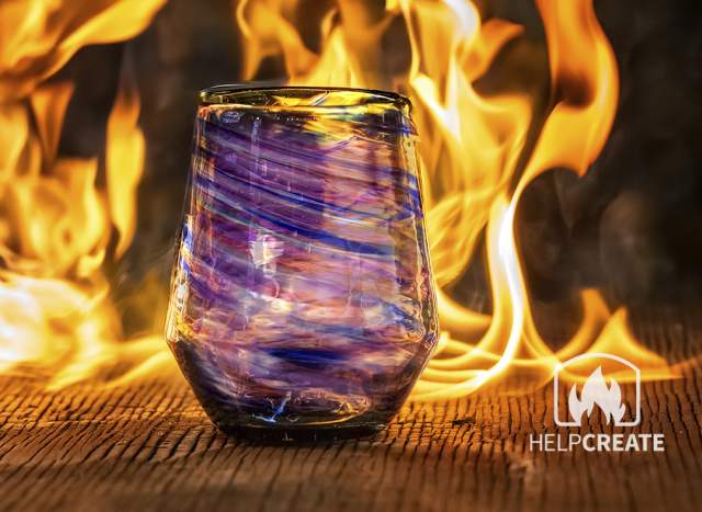 Wine Glass Help Create Event at Vetro Glassblowing!