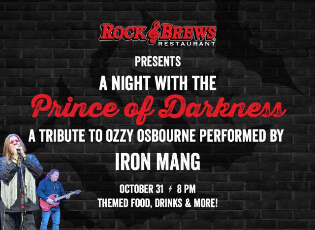Rock & Brews Live Music: Iron Mang (Ozzy Osbourne Tribute Night!)