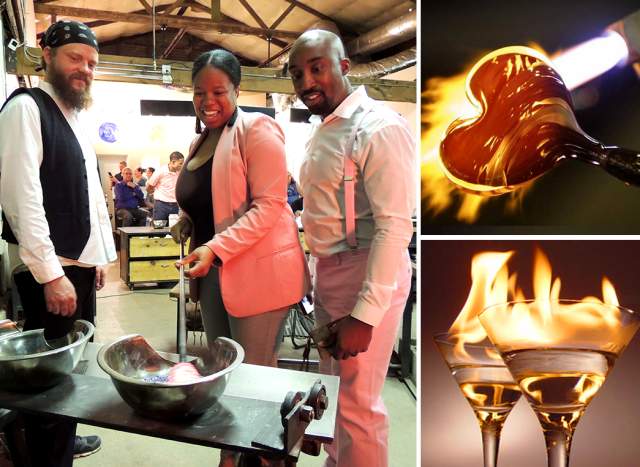 Hot Date Night at Vetro Glassblowing for Valentines!