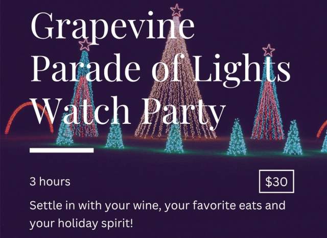 Grapevine Parade of Lights Watch Party