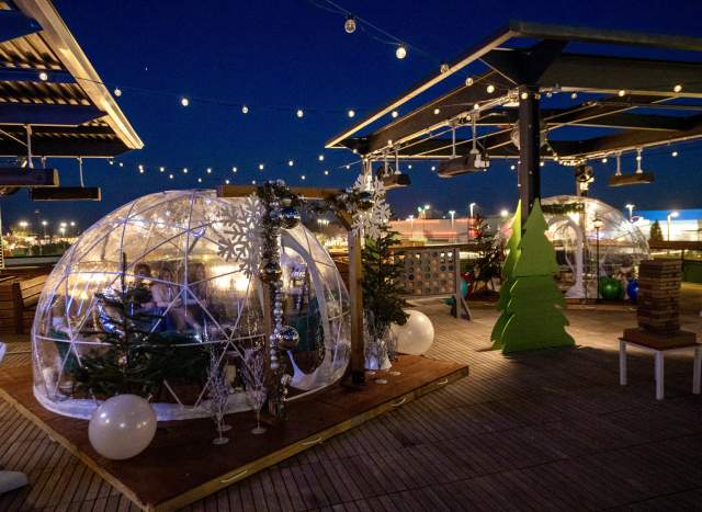The Igloos and Holiday Hideaway at Chicken N Pickle
