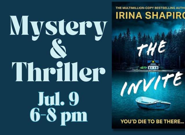 July Mystery & Thriller Book Club at Talking Animals Books