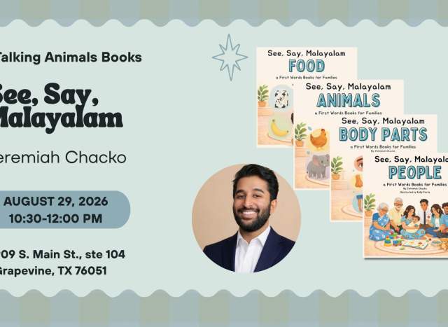 Local Author Jeremiah Chacko: See, Say, Malayalam