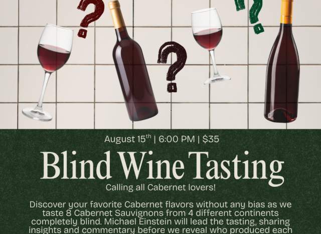 Blind Cabernet Tasting
