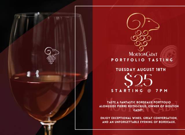 Mouton Cadet Tasting with Pierre Rothschild