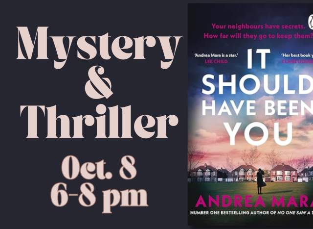 October Mystery & Thriller Book Club at Talking Animals Books