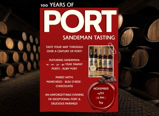 100 Years of Port - Sandeman Tasting