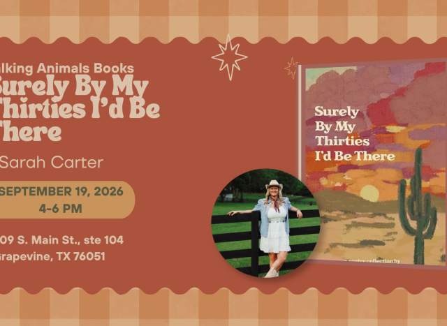 Local Author Sarah Carter: Surely By My Thirties I'd Be There
