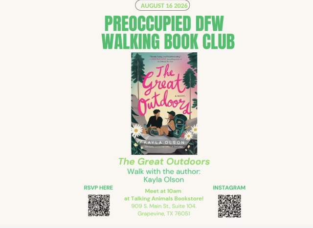 Preoccupied DFW August Walking Book Club with Kayla Olson