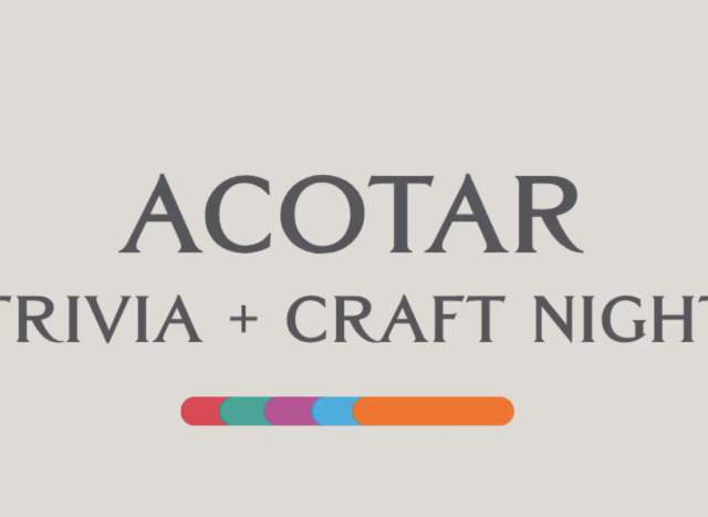 Always Booked Reading Club - ACOTAR Trivia + Dresser Painting