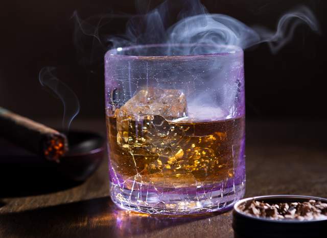 Smoking Whiskey Glass Event at Vetro Glassblowing