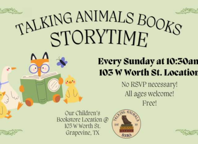 Sunday Storytime at Talking Animals