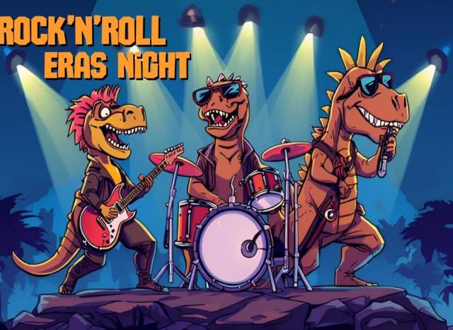 Dinos After Dark: The Rock ‘N’ Roll Eras Night Edition