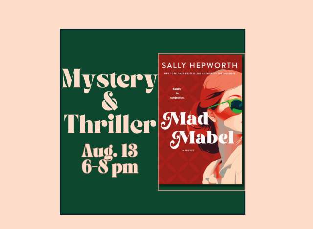 August Mystery & Thriller Book Club