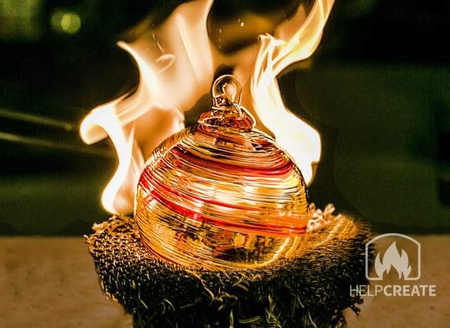 Make a Holiday Ornament from Hot Molten Glass!