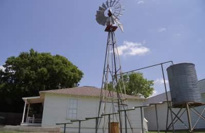 Prairie Water Sculpture at Settlement to City Museums in Grapevine, Texas