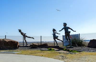 Share the Dream sculpture new DFW Airport in Grapevine, Texas