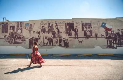 Mural in Grapevine, Texas
