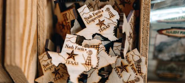 Nash Farm Texas Shaped Magnets