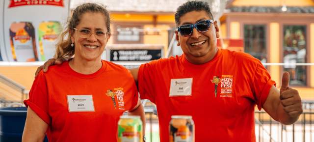 Volunteers at Main Street Fest