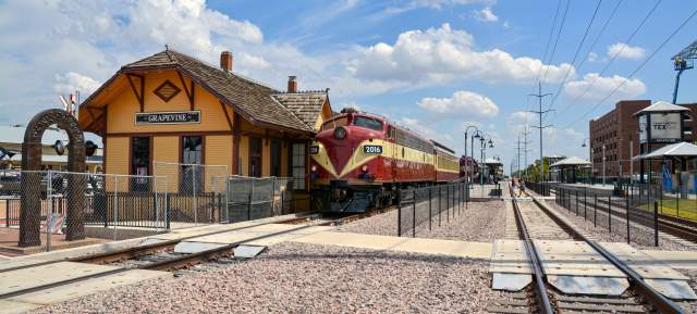 Photo of the Grapevine Vintage Railroad Train and Cotton Belt Depot