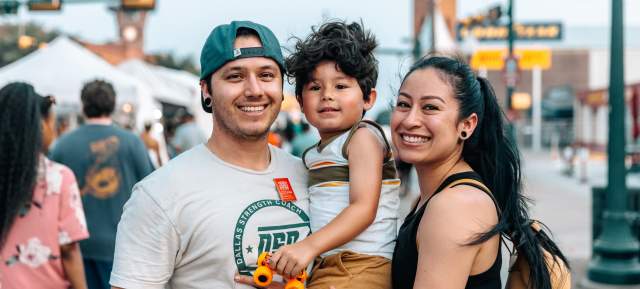 family at festival