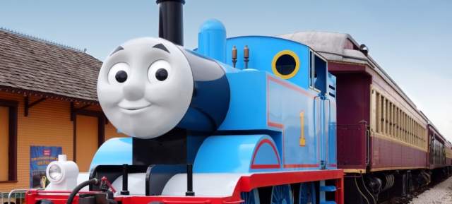 Day Out With Thomas train running at Grapevine Vintage Railroad in Grapevine, Texas