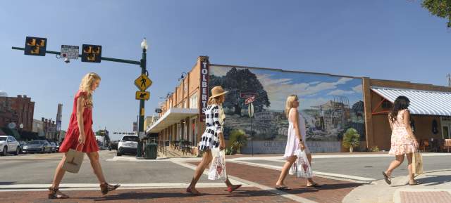 Shopping on Main Street