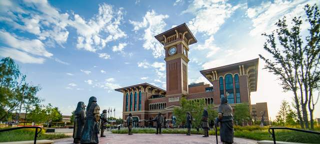Peace Plaza at Grapevine Main Station in Grapevine, Texas
