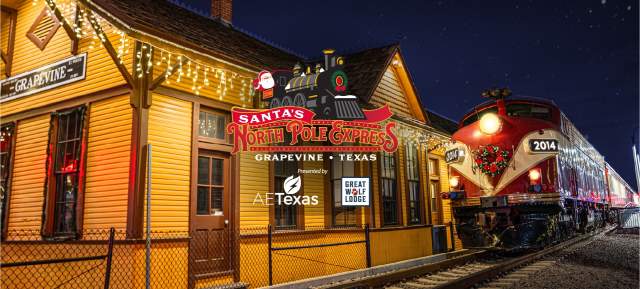 Graphic for Santa's North Pole Express for Grapevine Vintage Railroad in Grapevine, Texas