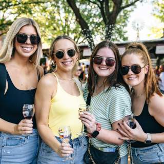 Guests enjoying wine at GrapeFest in Grapevine, Texas