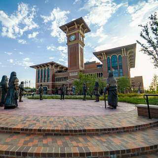 Peace Plaza at Grapevine Main Station in Grapevine, Texas