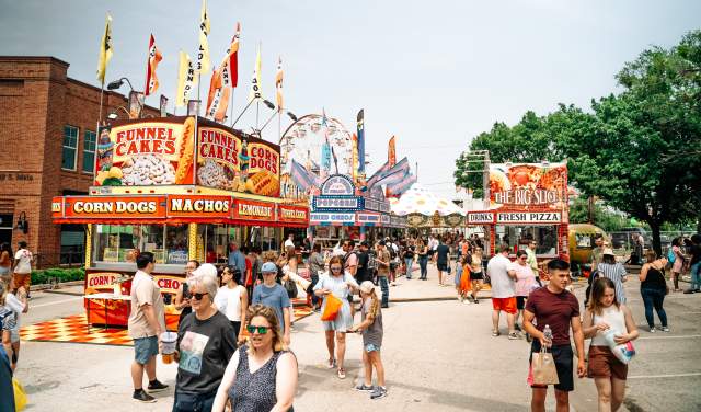 Festival food at Main Street Fest