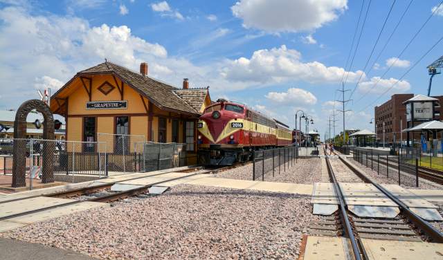 Photo of the Grapevine Vintage Railroad Train and Cotton Belt Depot