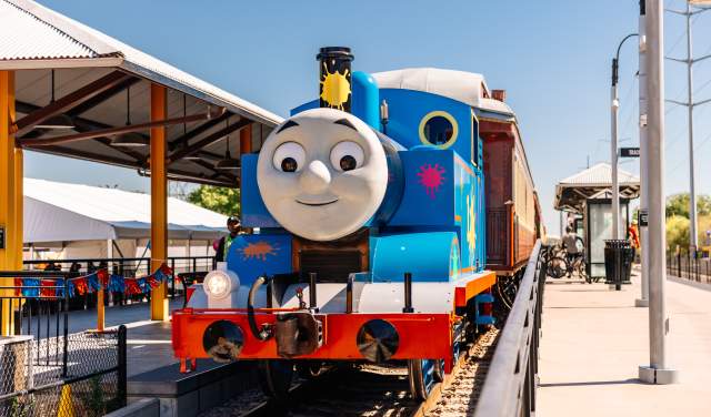 Day Out With Thomas event with the Grapevine Vintage Railroad in Grapevine, Texas