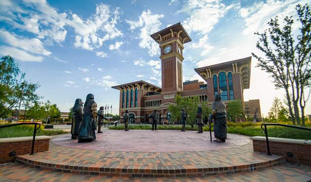 Peace Plaza at Grapevine Main Station in Grapevine, Texas