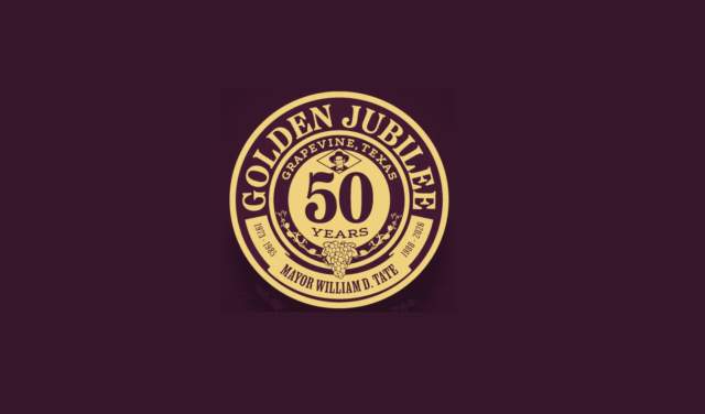 Graphic for Grapevine Mayor William D. Tate's Golden Jubilee Celebration