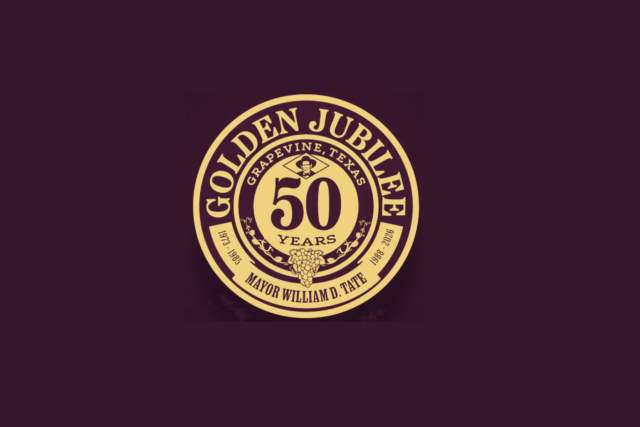 Graphic for Grapevine Mayor William D. Tate's Golden Jubilee Celebration