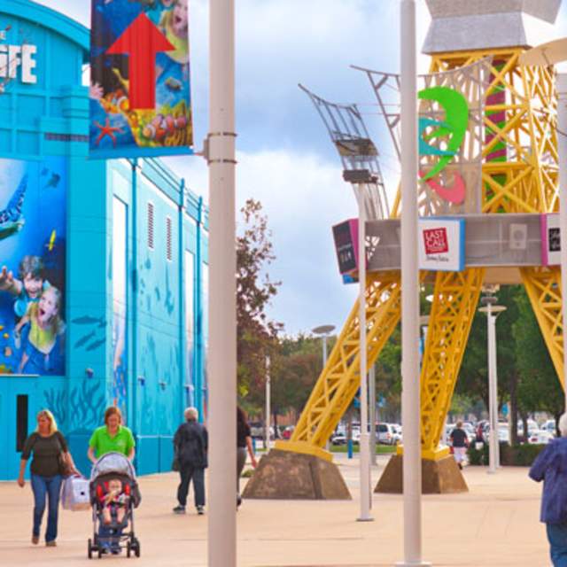 Outside Grapevine Mills shopping destination in Grapevine, Texas