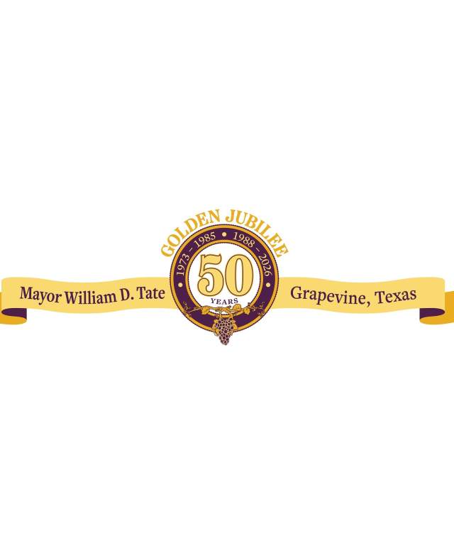 Graphic for Grapevine Mayor William D. Tate's Golden Jubilee Celebration