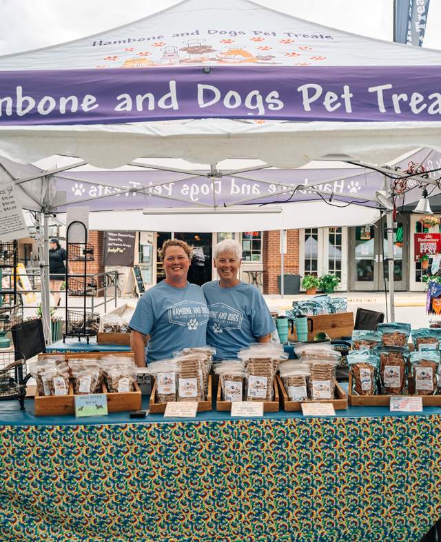 Vendor booth at a festival in Grapevine, Texas