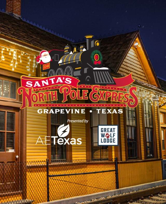 Graphic for Santa's North Pole Express for Grapevine Vintage Railroad in Grapevine, Texas