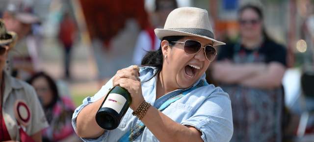 Champagne Cork Shoot-Off